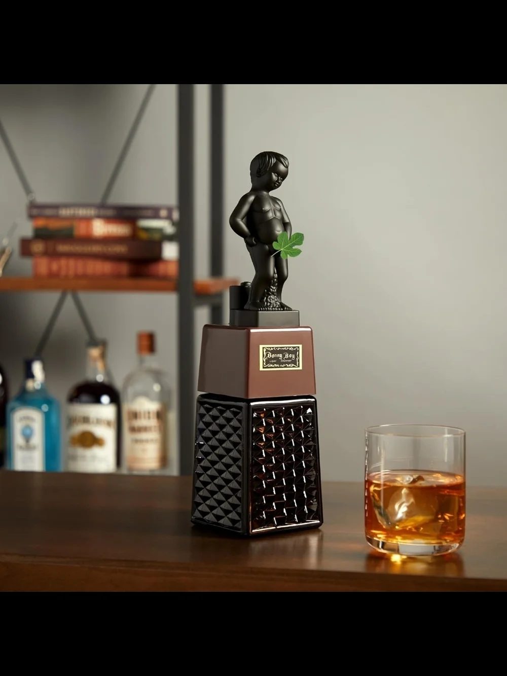 Liquor Dispenser, Novelty Drink Dispenser for Whiskey,‎ Bourbon, Bonny Boy OPEN